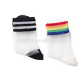 Kinder Regenbogenglas transparent dünne gestreifte Mädchen Socken